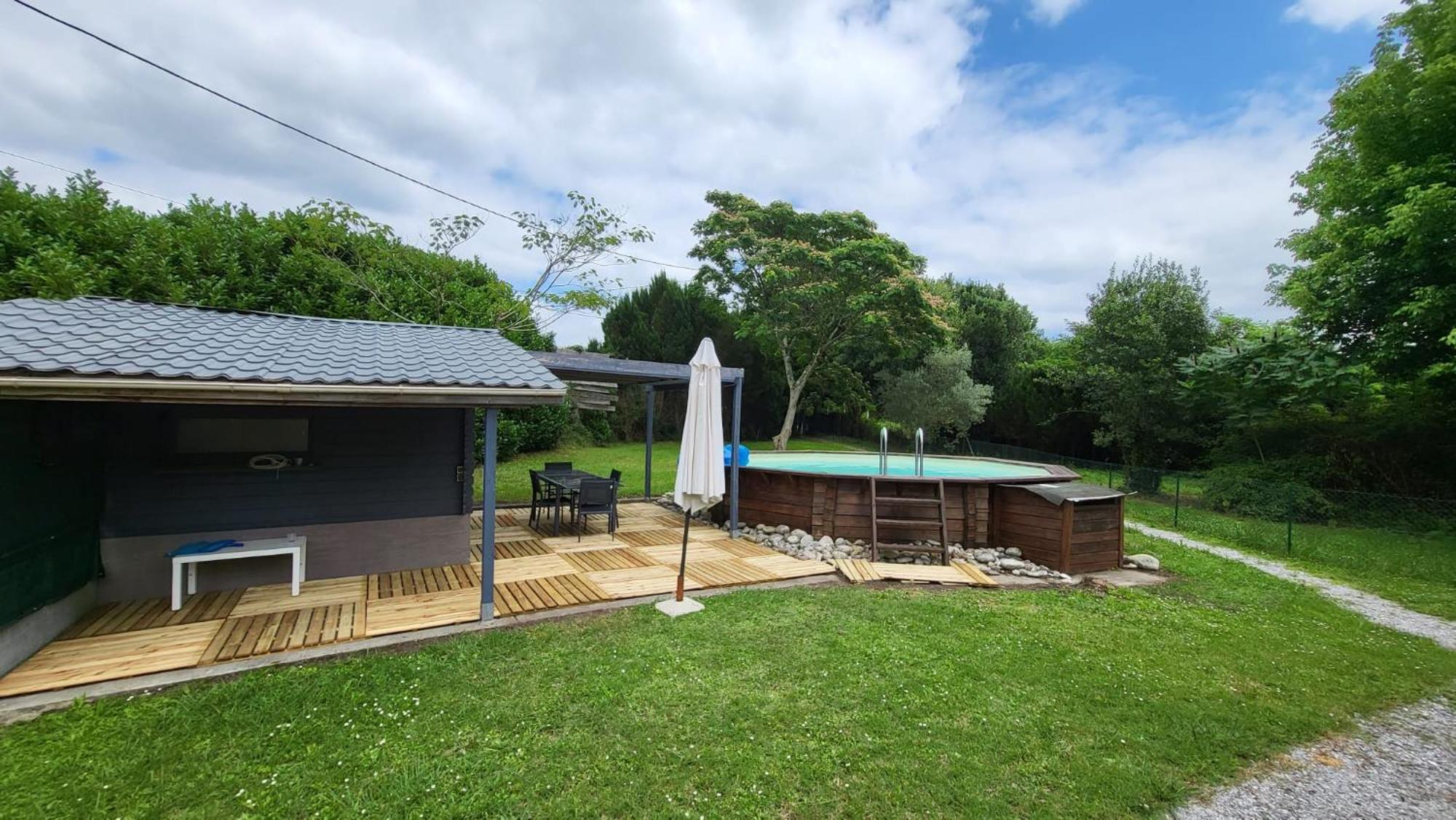 Maison 3 Chambres Avec Piscine Josse Bagian luar foto